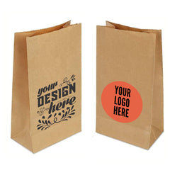 Customized Brown Kraft Paper SOS Bags