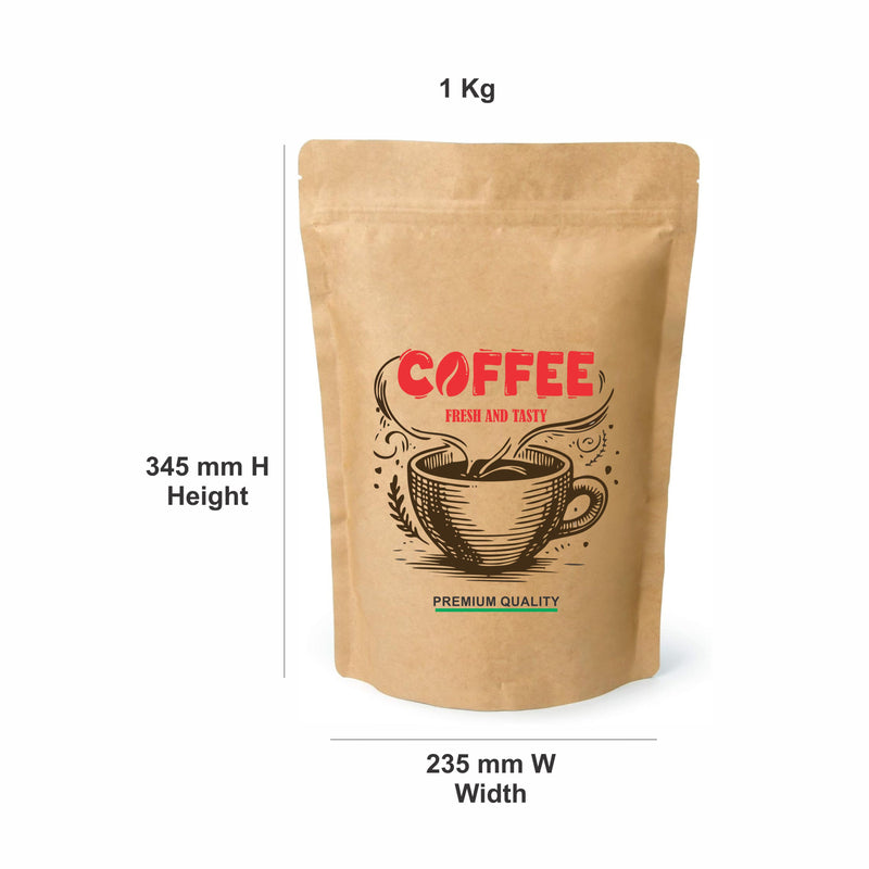 Brown Kraft Paper Pouch - Custom Print Both Sides