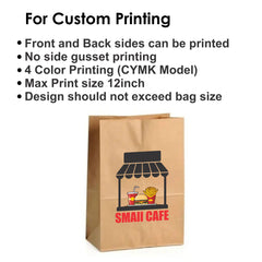 Customized Brown Kraft Paper SOS Bags