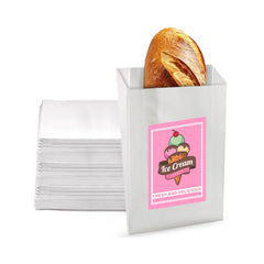 White Kraft Paper SOS Bags - Custom Print Both Sides