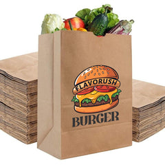 Customized Brown Kraft Paper SOS Bags