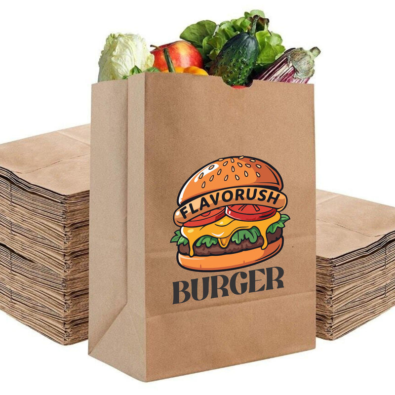 Customized Brown Kraft Paper SOS Bags