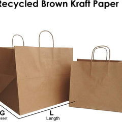 Box Paper Bags with Handles