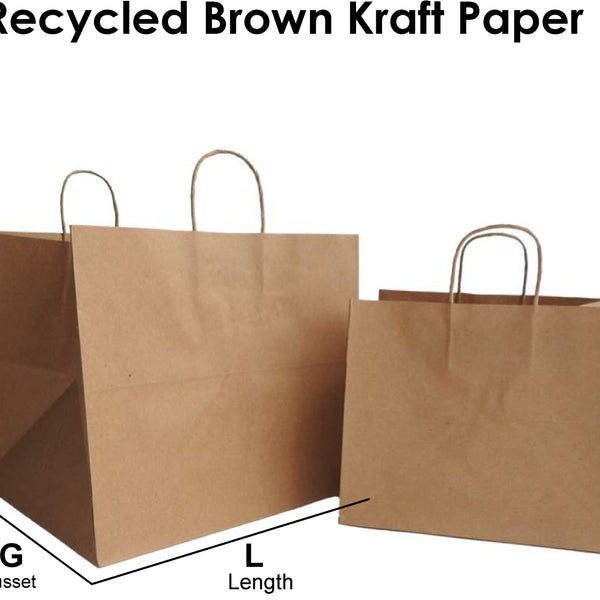 Box Paper Bags with Handles