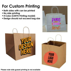 Box Paper Bags with Handles