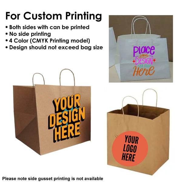 Box Paper Bags with Handles