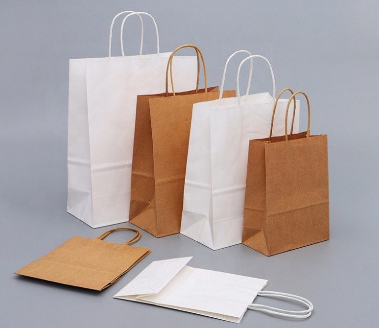 Paper Bags with Twisted Handles